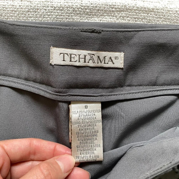 TEHAMA Gray Activewear Mini Tennis Belted Golf Skirt Skort Size 8 - Picture 8 of 12